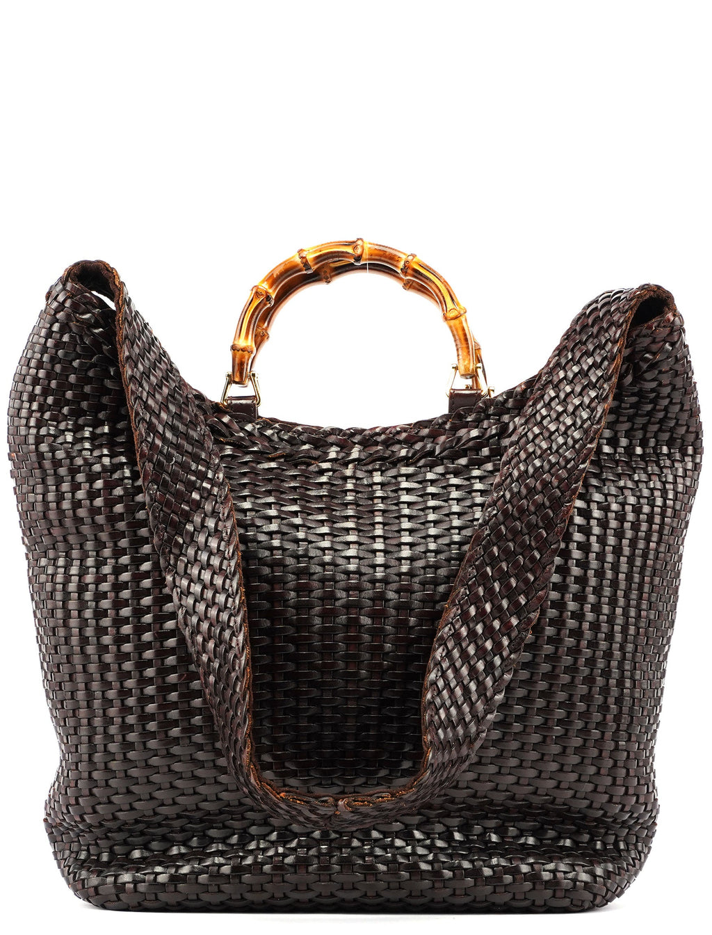 1996 Brown Woven Bamboo 2-Way