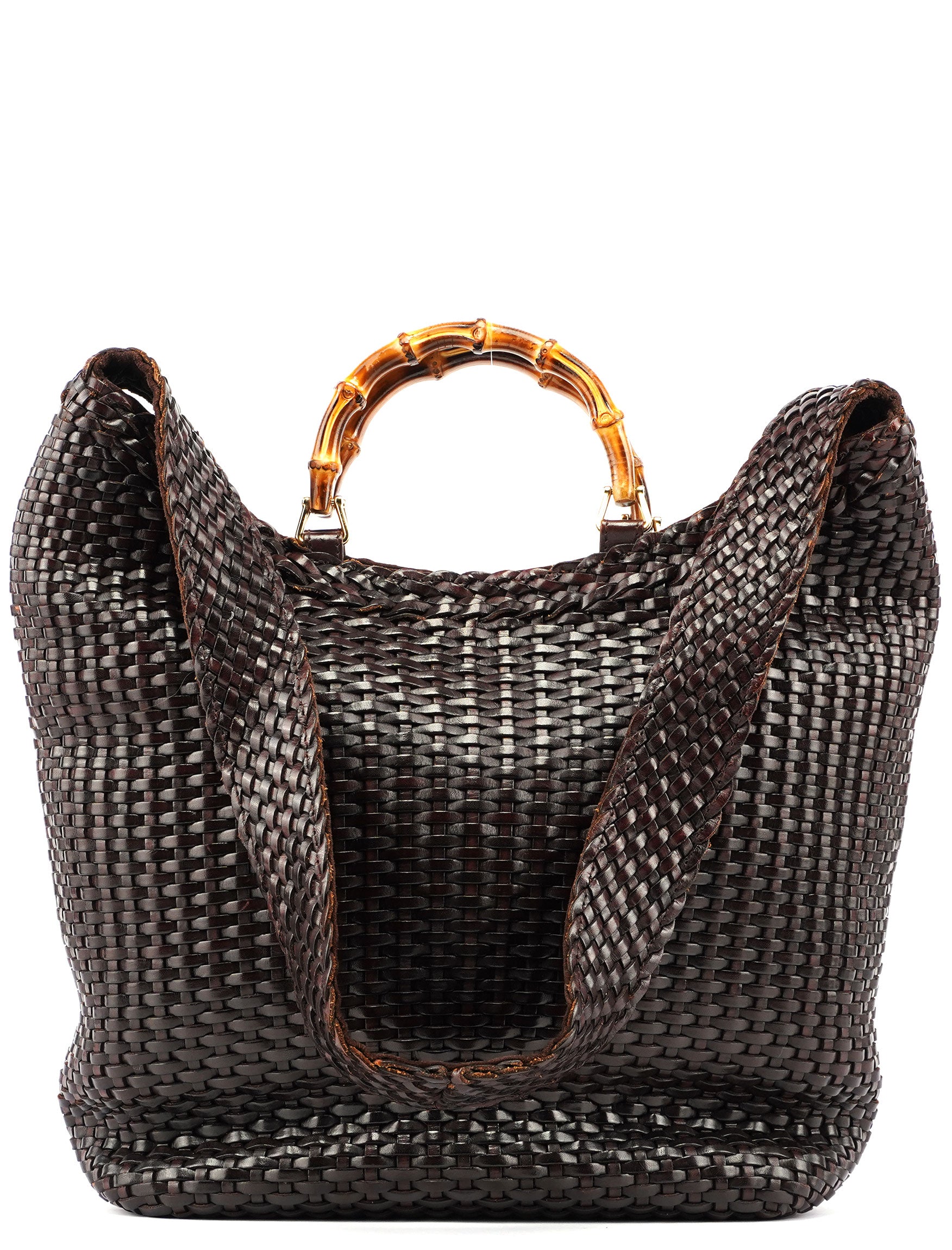 1996 Brown Woven Bamboo 2-Way
