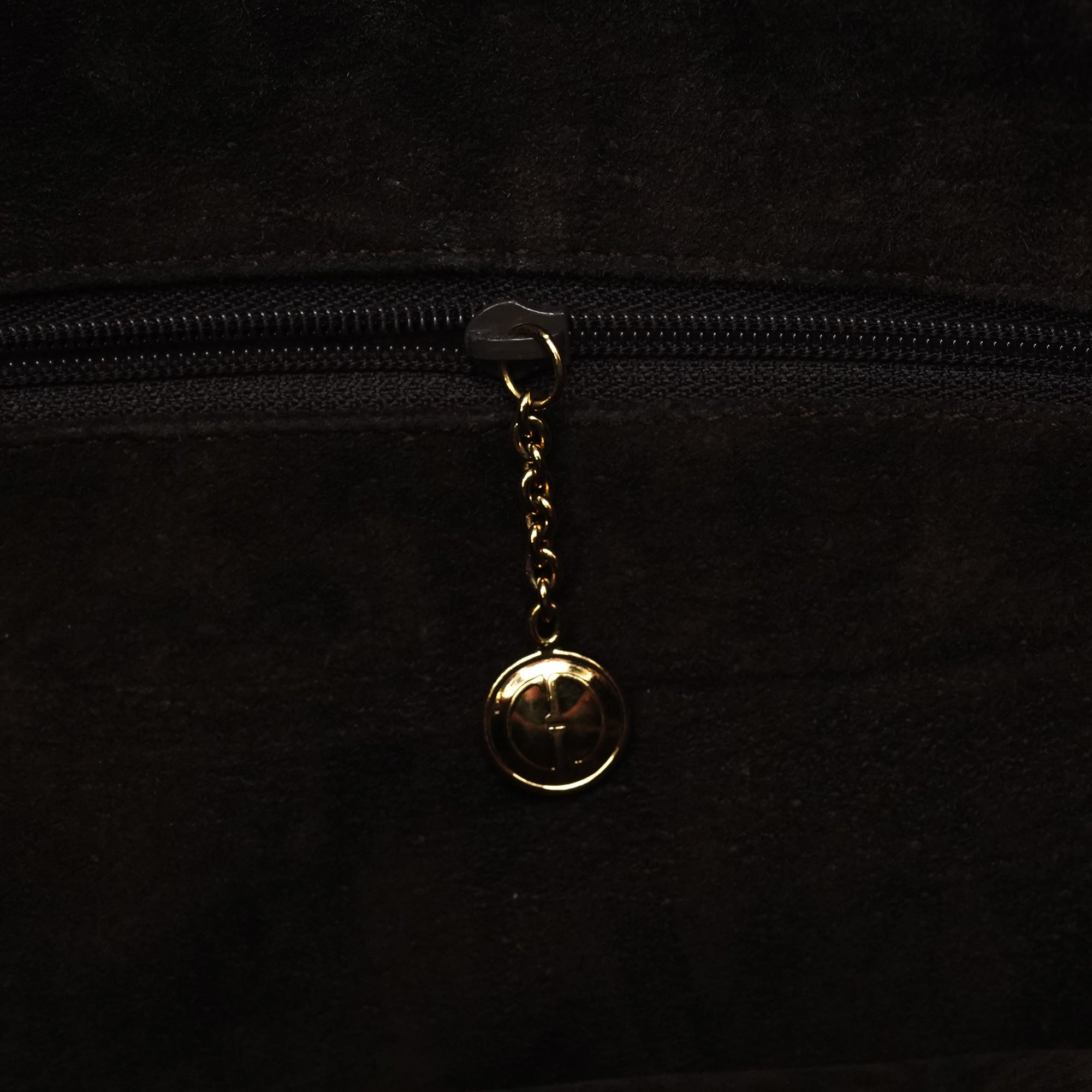 1996 Brown Woven Bamboo 2-Way Bag