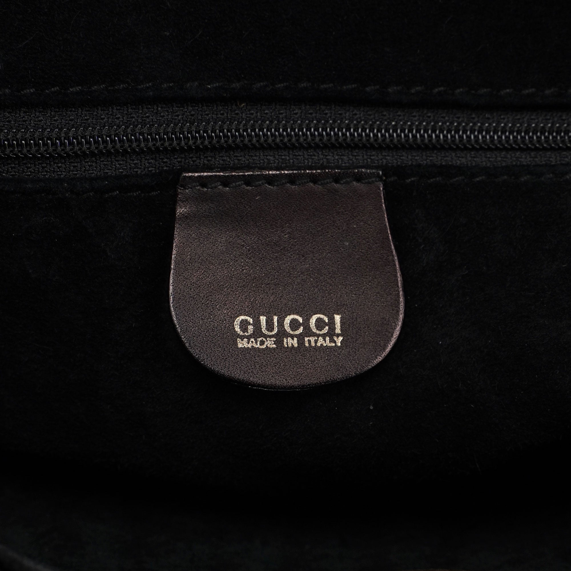 1996 Brown Woven Bamboo 2-Way Shoulder Bag