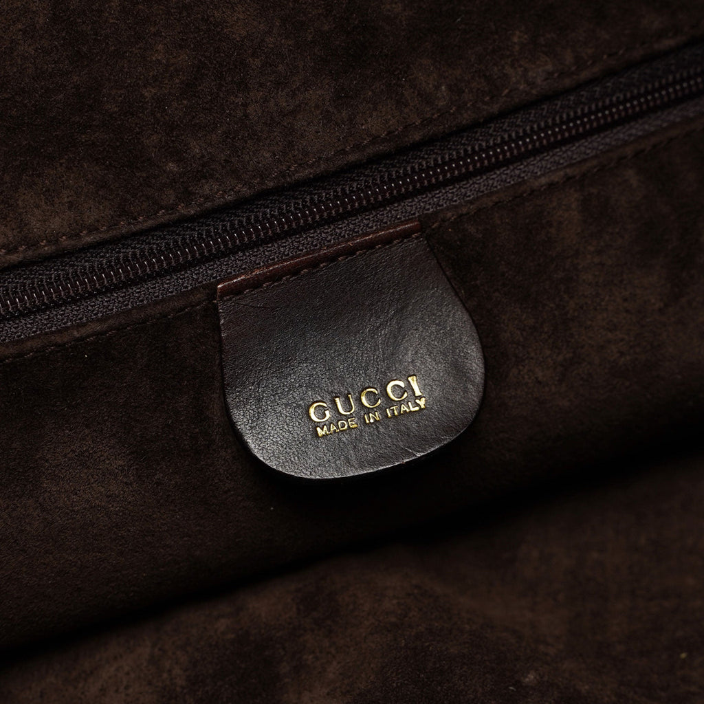 1996 Brown Woven Bamboo Bag
