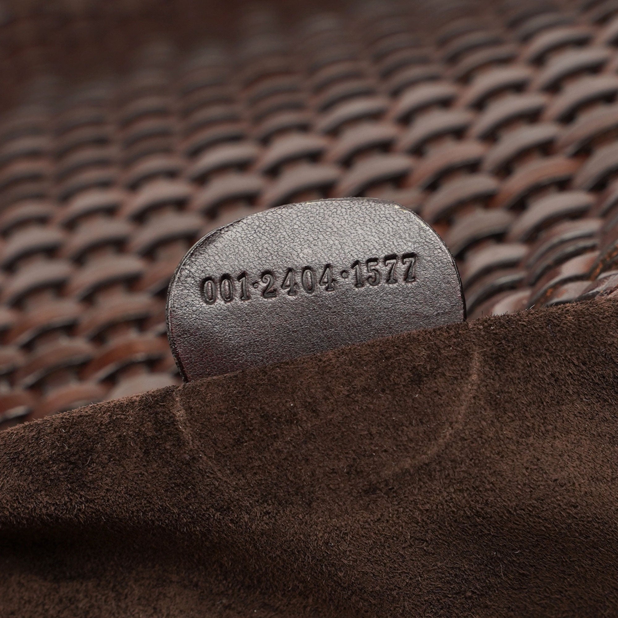 1996 Brown Woven Bamboo Bag