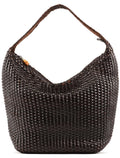 1996 Brown Woven Bamboo Shoulder Bag