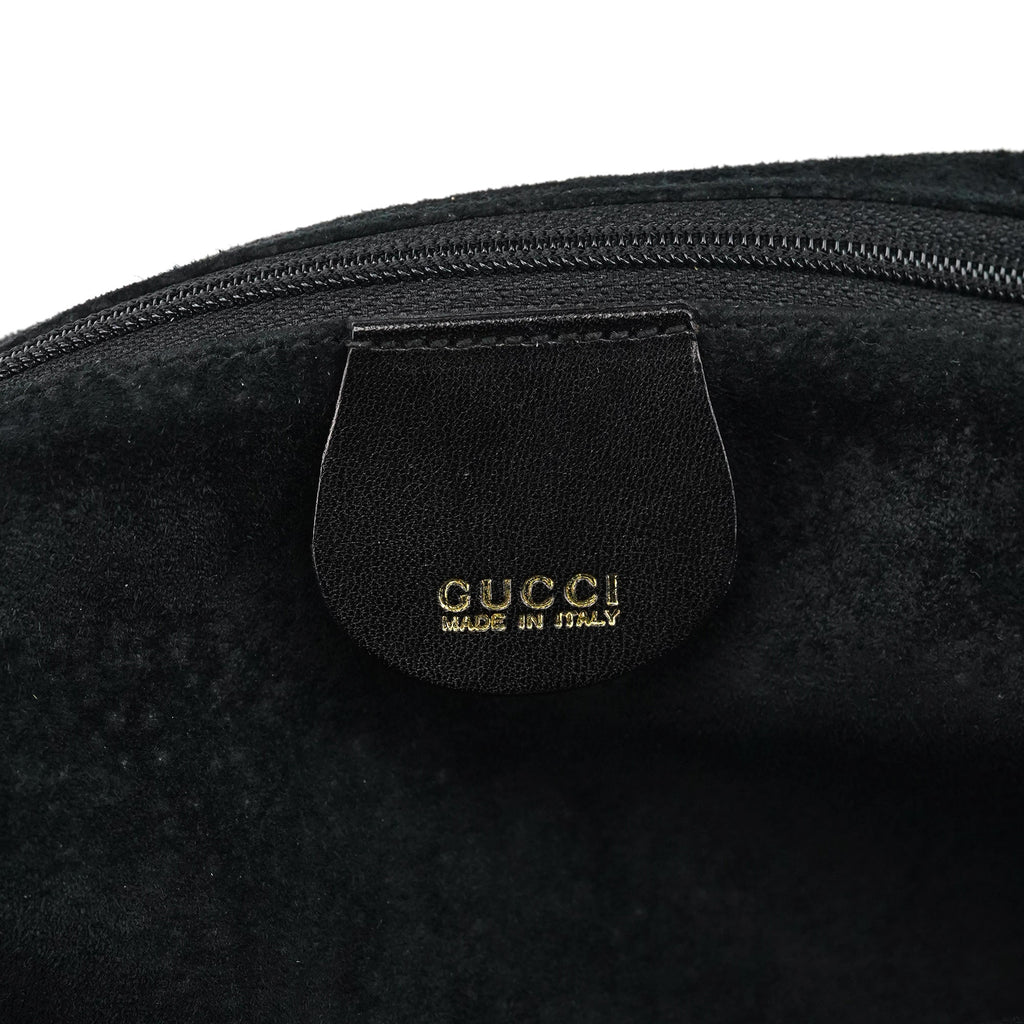 1996 Brown Woven Bamboo Shoulder Bag