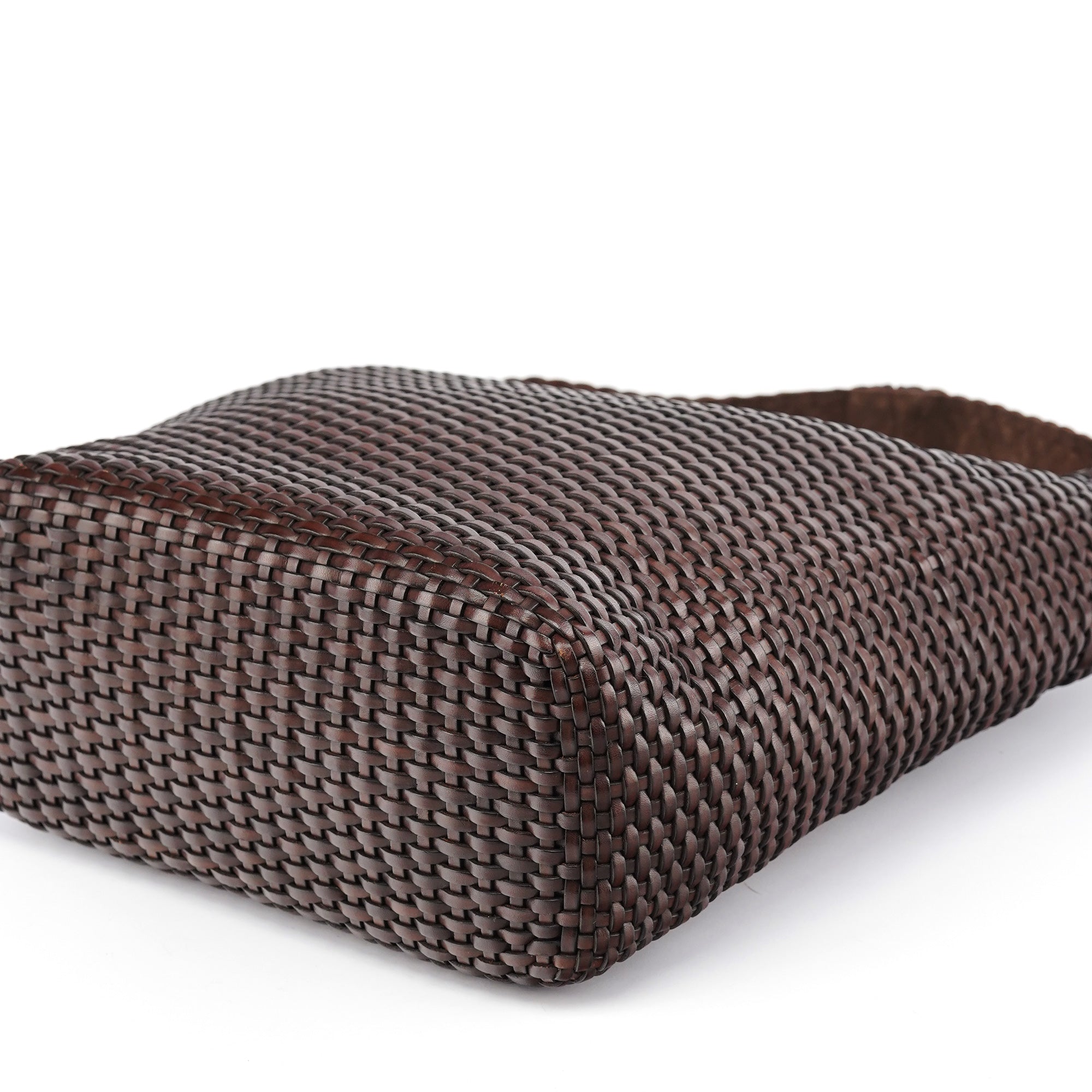 1996 Brown Woven Hobo Shoulder Bag