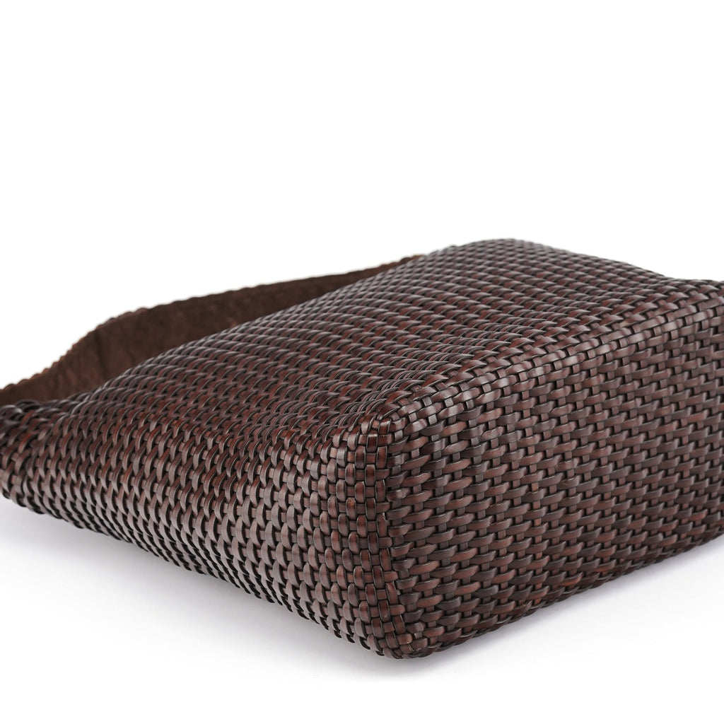 1996 Brown Woven Hobo Shoulder Bag