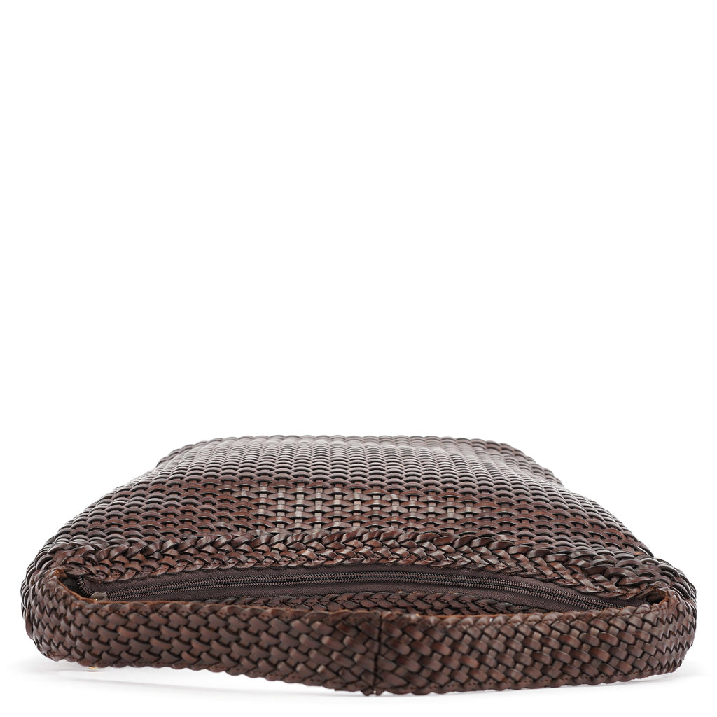 1996 Brown Woven Hobo Shoulder Bag