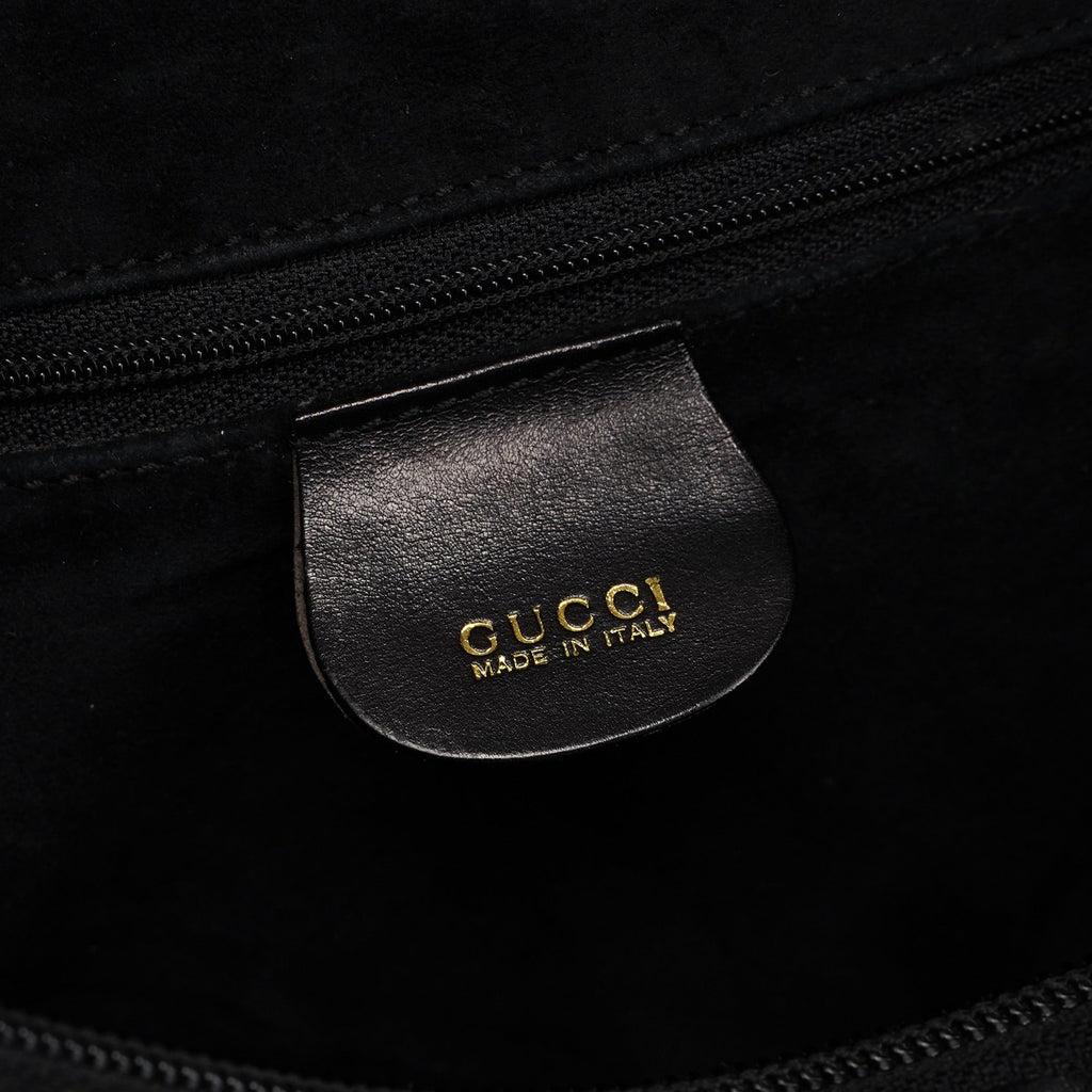 1996 Brown Woven Leather Hobo Shoulder Bag