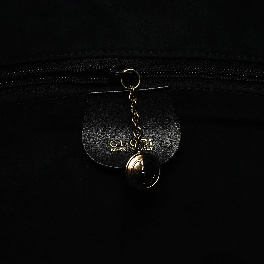 1996 Brown Woven Leather Shoulder Bag