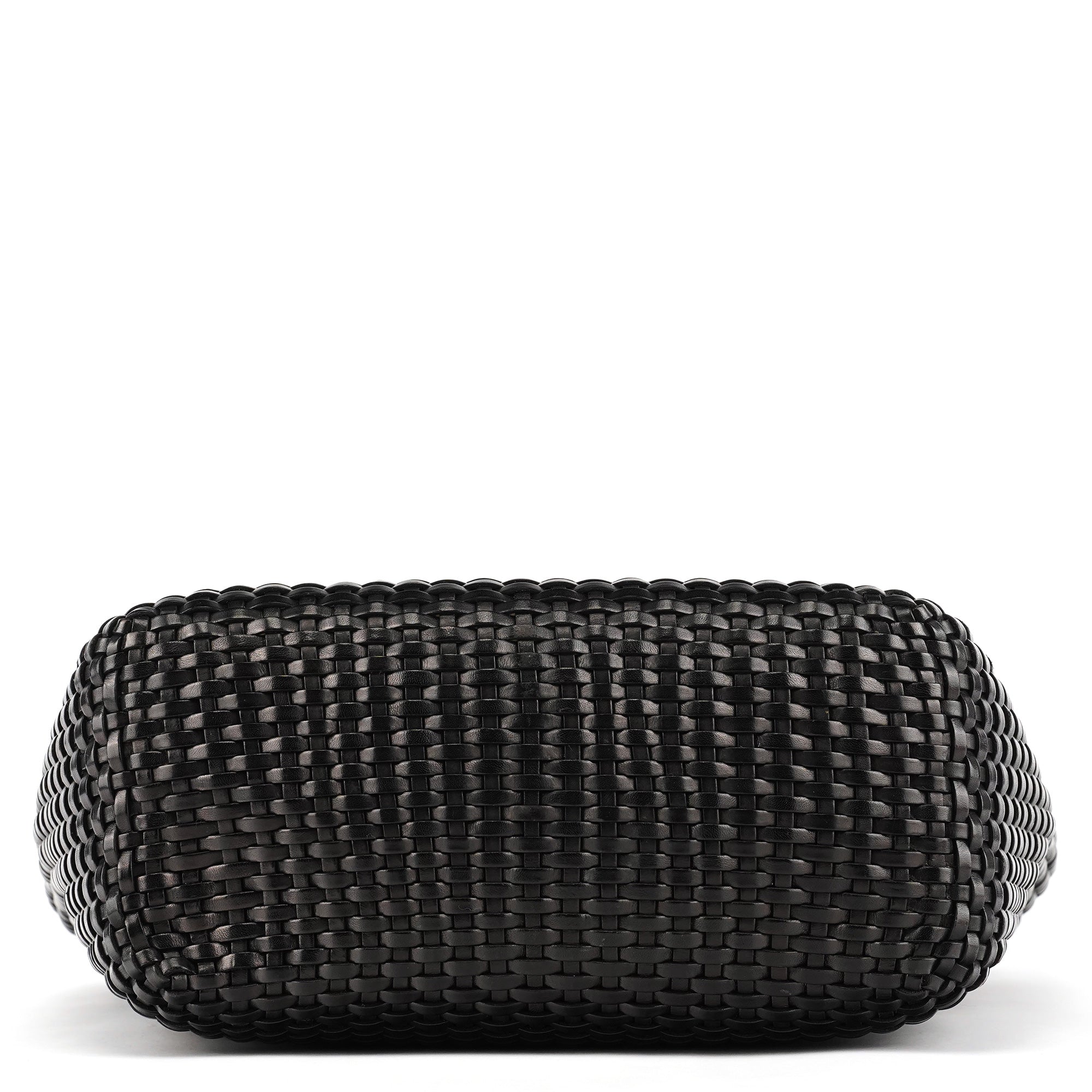 1996 Brown Woven Leather Shoulder Bag