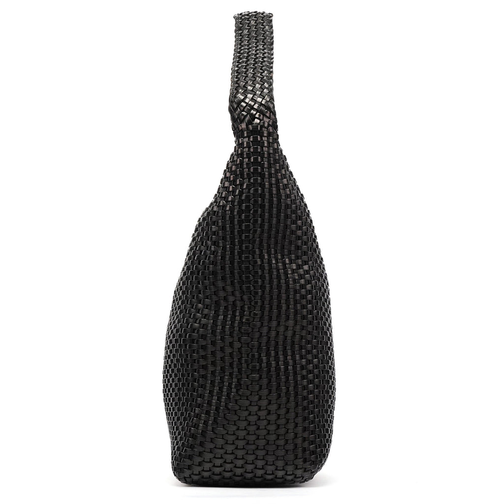 1996 Brown Woven Leather Shoulder Bag