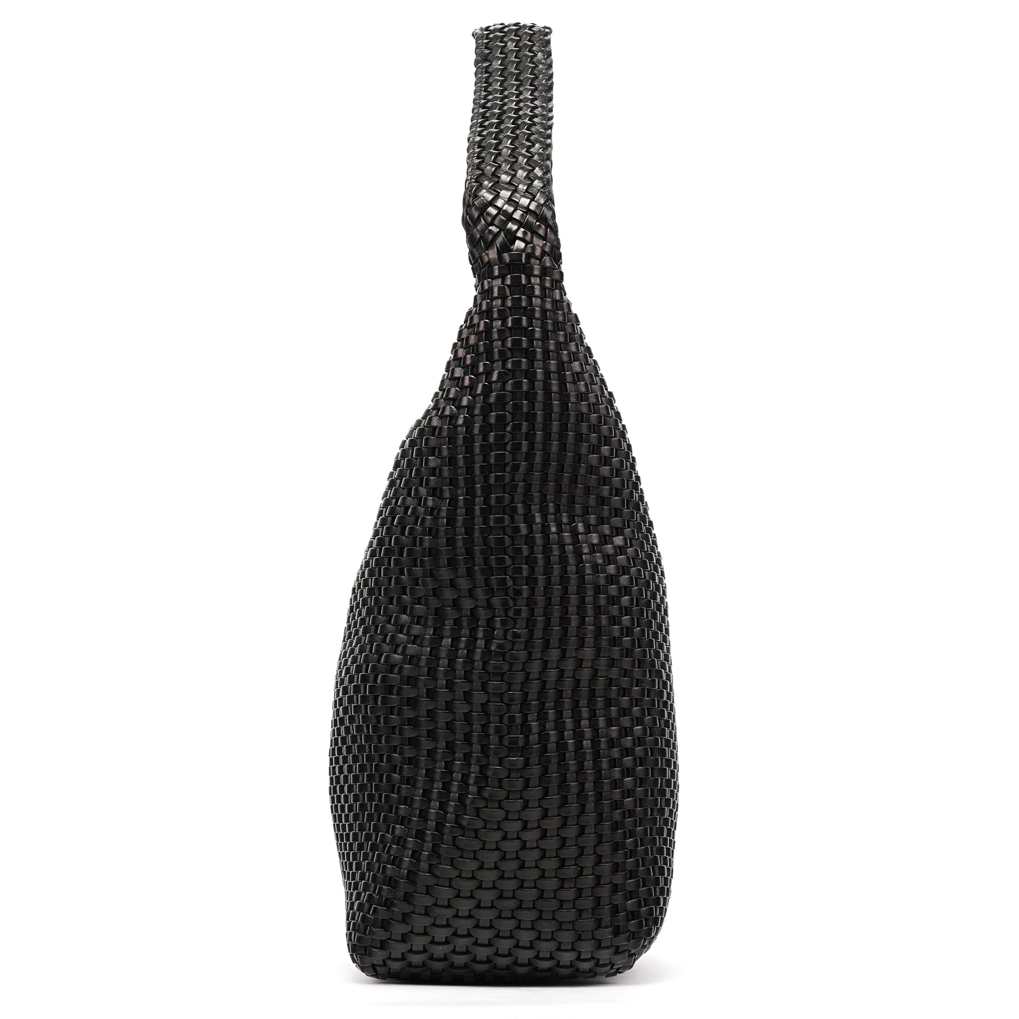 1996 Brown Woven Leather Shoulder Bag