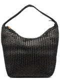 1996 Brown Woven Leather Shoulder Bag