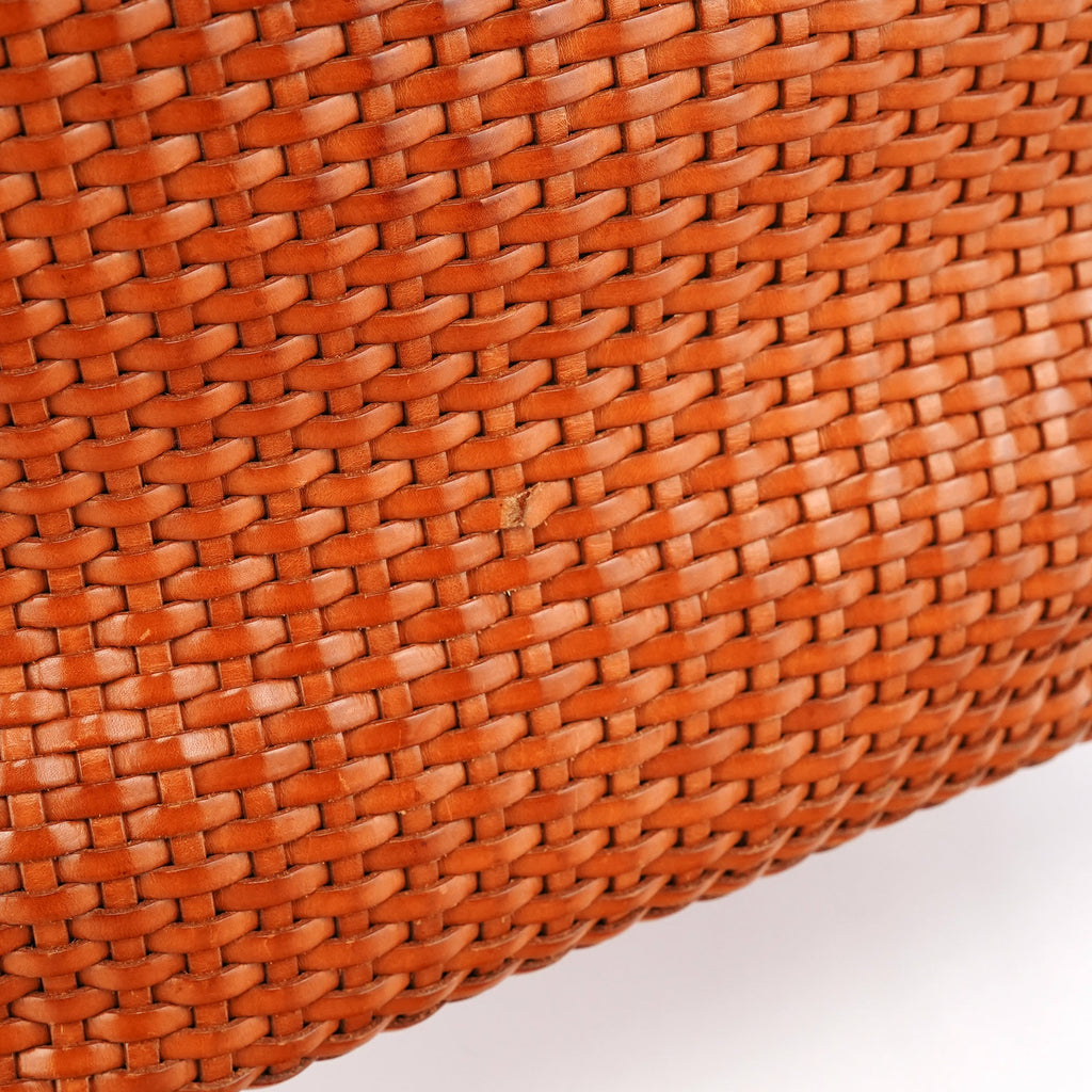1996 Light Brown Leather Bamboo 2-Way Bag