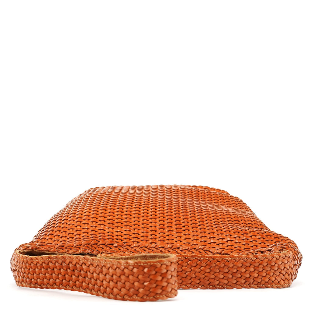 1996 Light Brown Leather Bamboo 2-Way Bag
