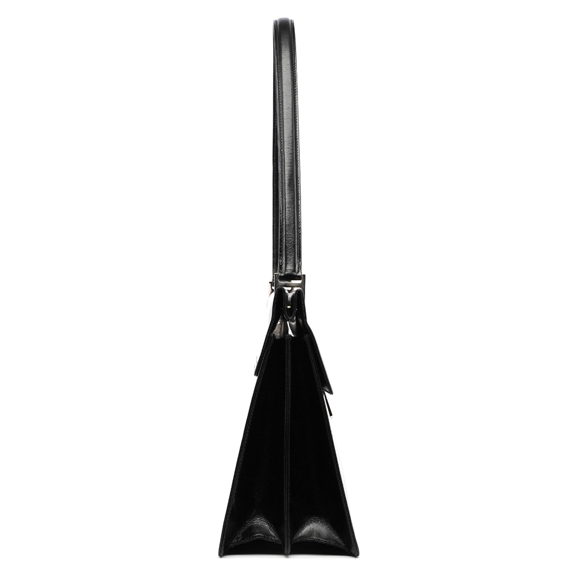 1997 Black Calfskin Silver G Handbag