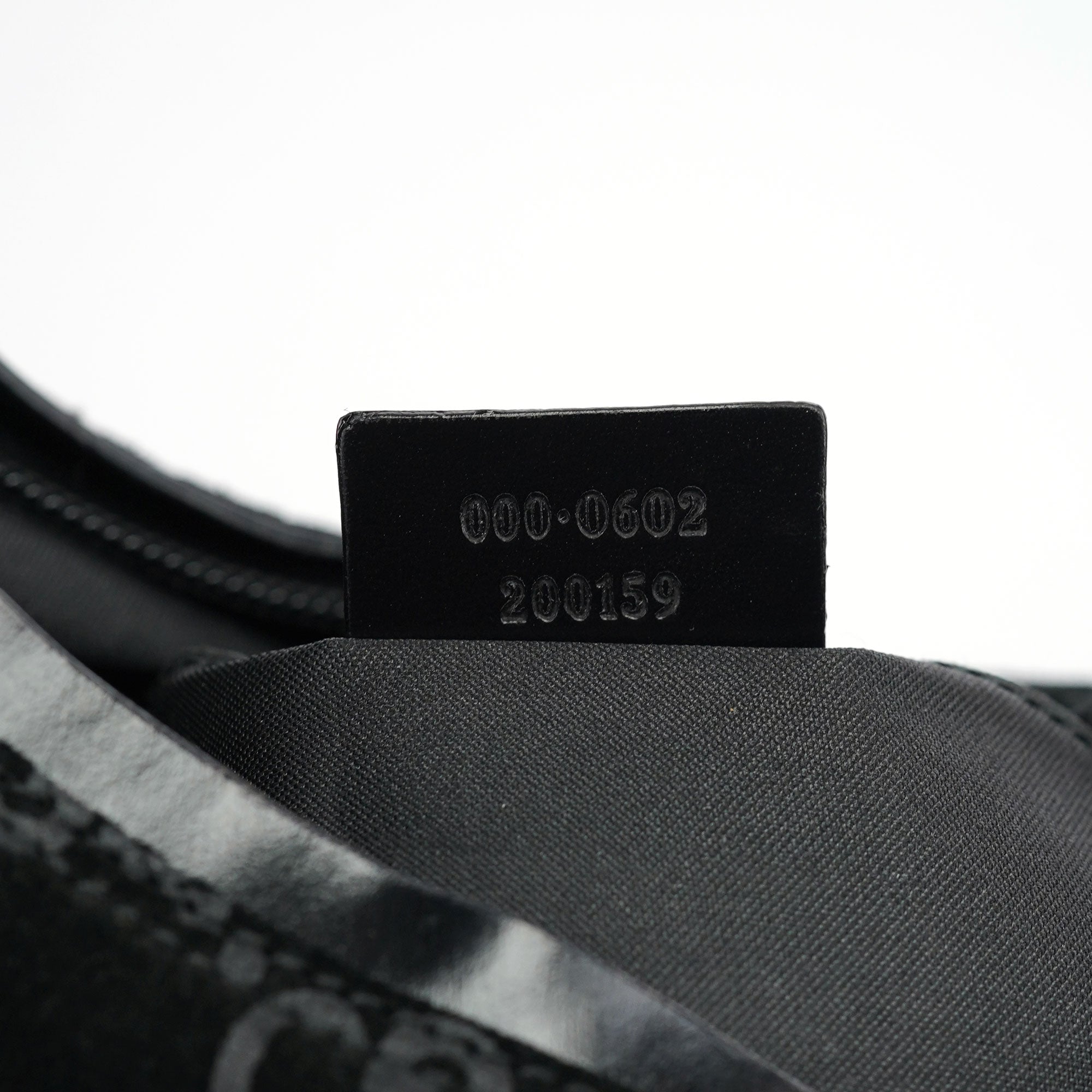 1997 Black GG Suede Shoulder Bag