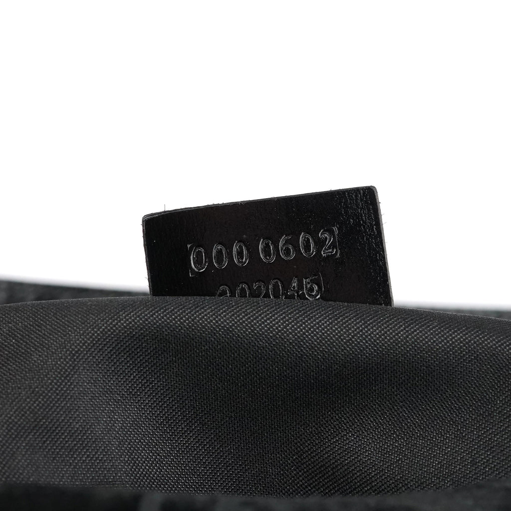 1997 Black GG Suede Shoulder Bag