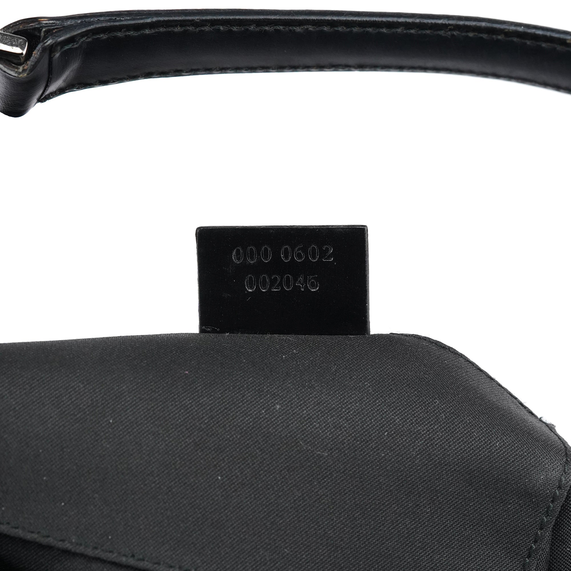 1997 Black GG Suede Shoulder Bag