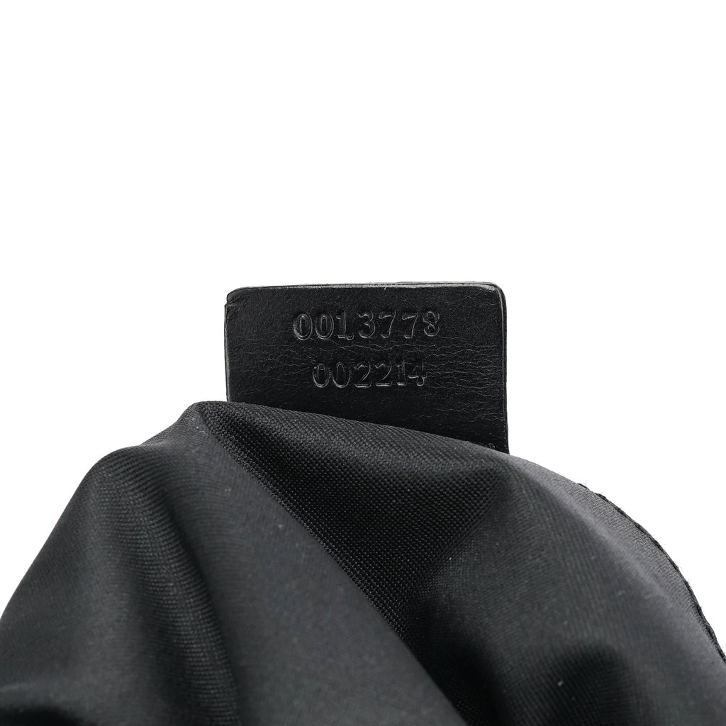 1997 Black GG Suede Shoulder Bag