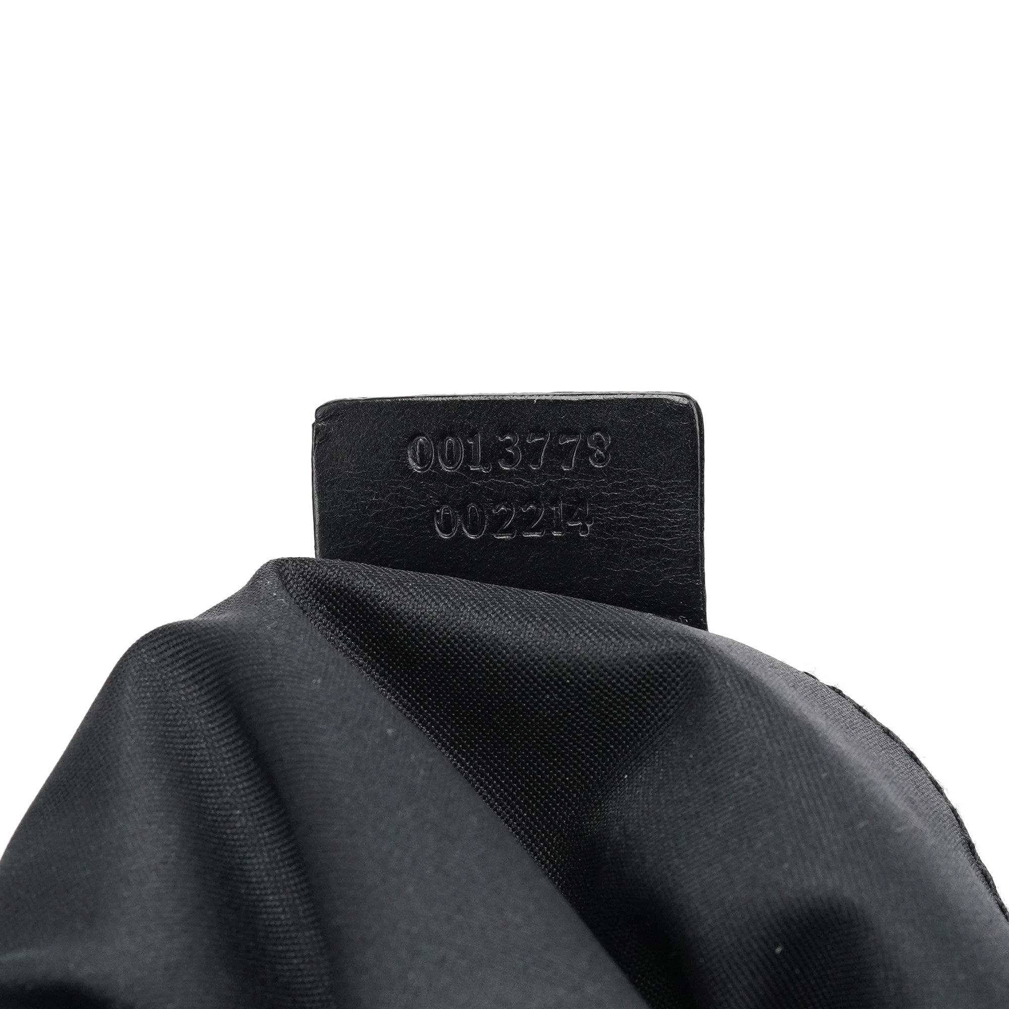 1997 Black GG Suede Shoulder Bag