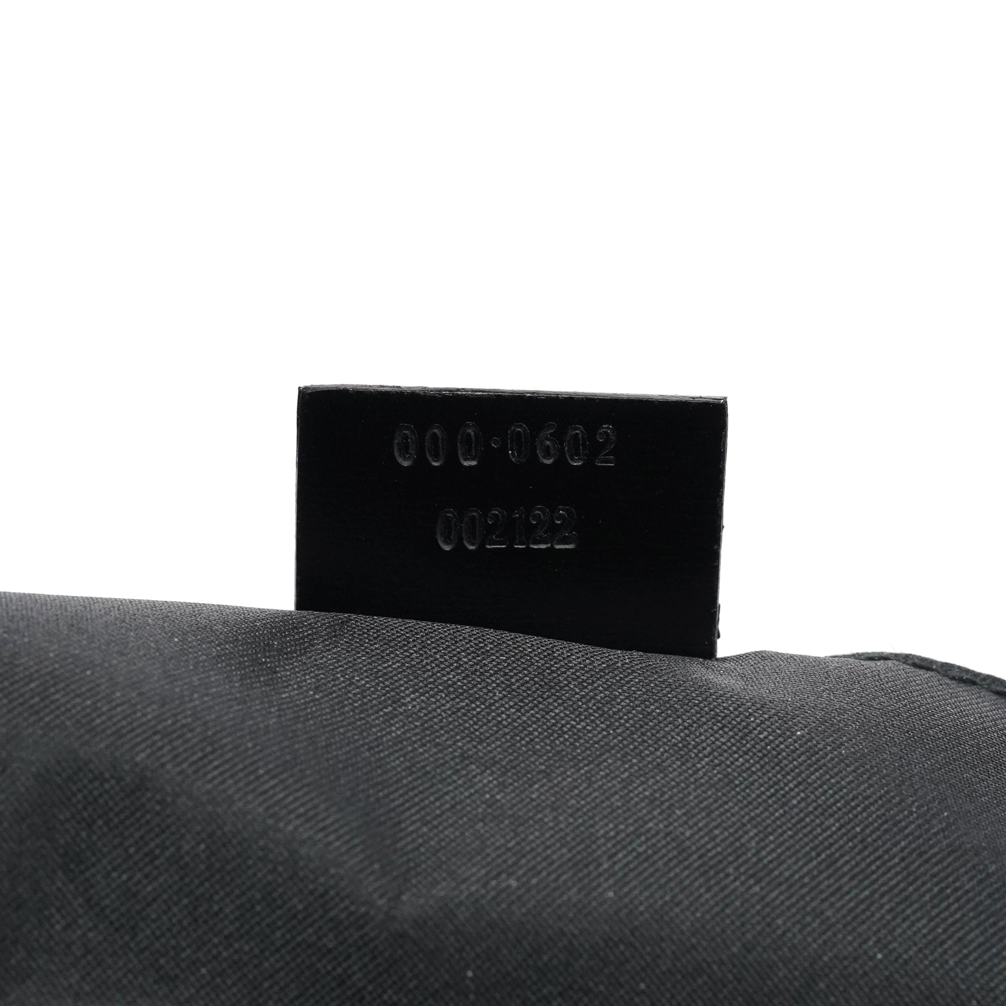 1997 Black GG Suede Shoulder Bag