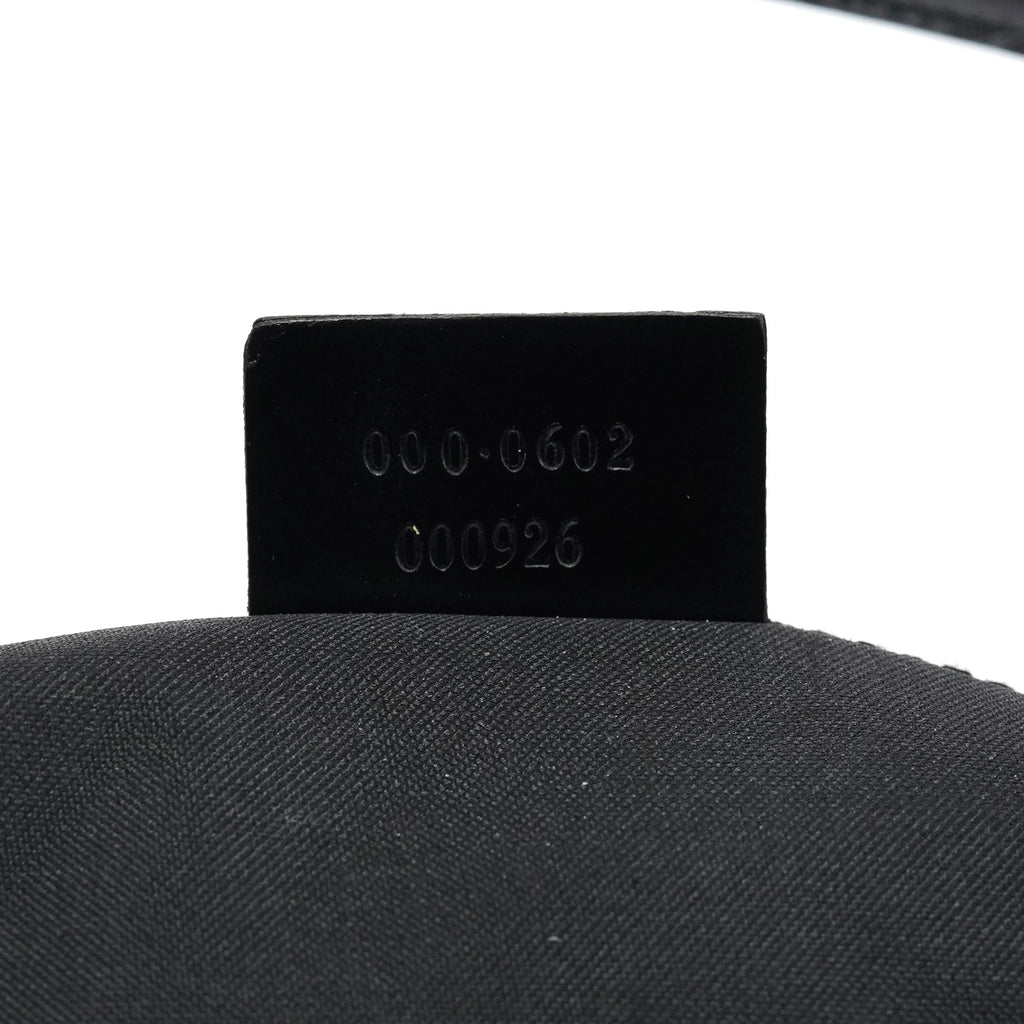 1997 Black GG Suede Shoulder Bag