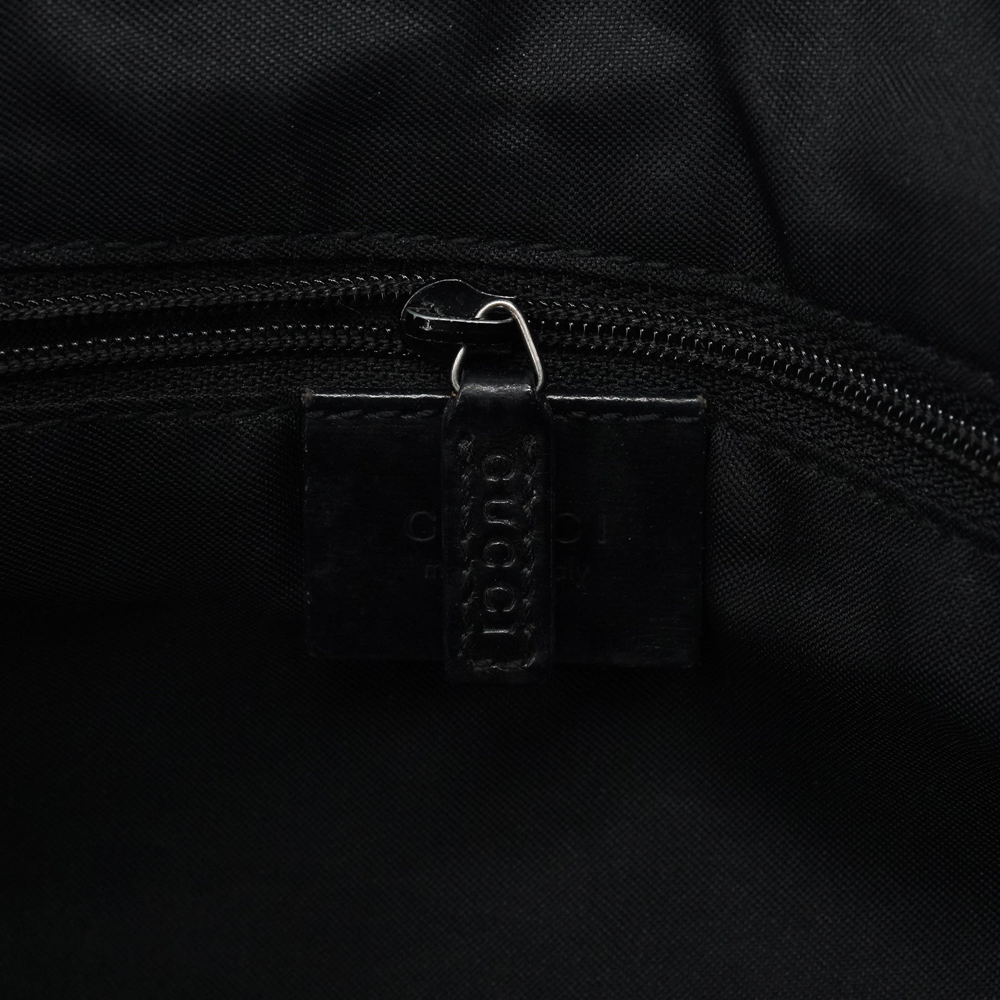 1997 Black GG Suede Shoulder Bag