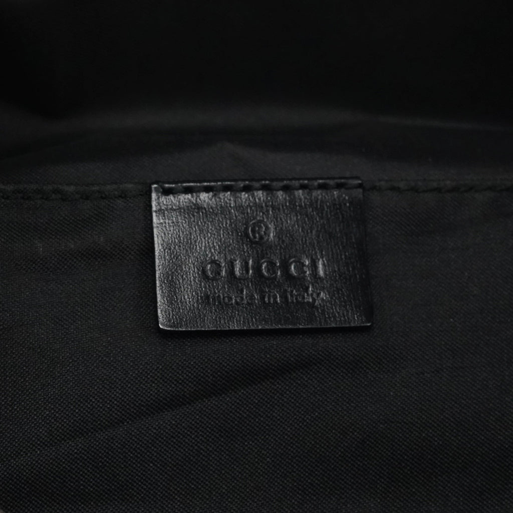 1997 Black GG Suede Shoulder Bag