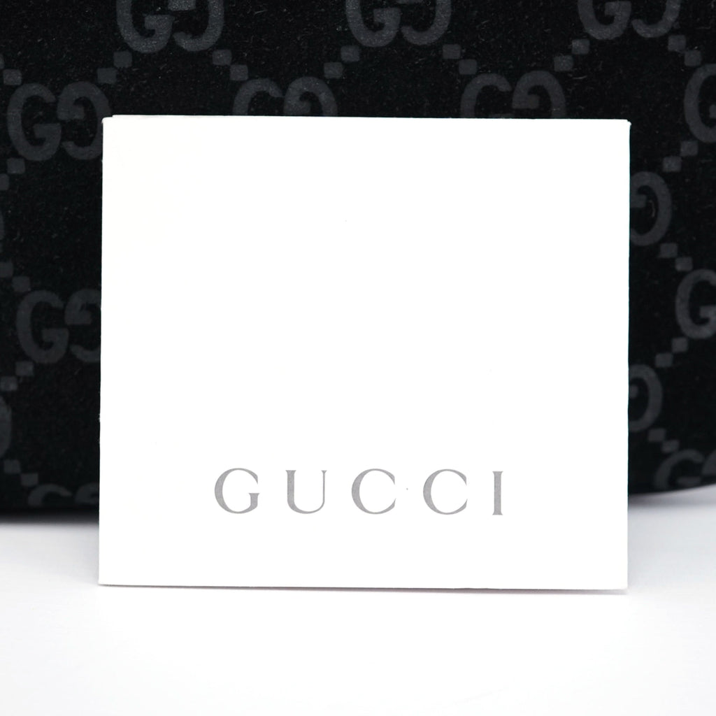 1997 Black GG Suede Shoulder Bag