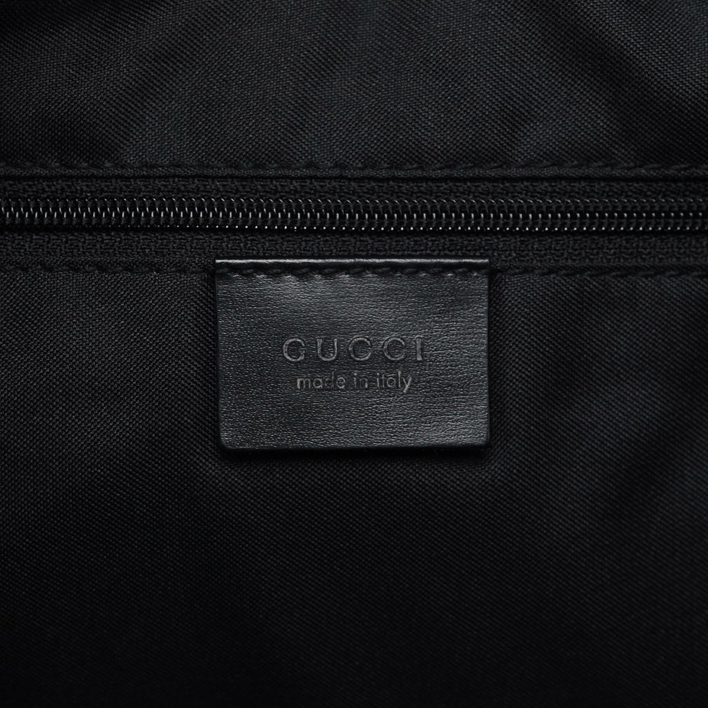 1997 Black GG Suede Shoulder Bag