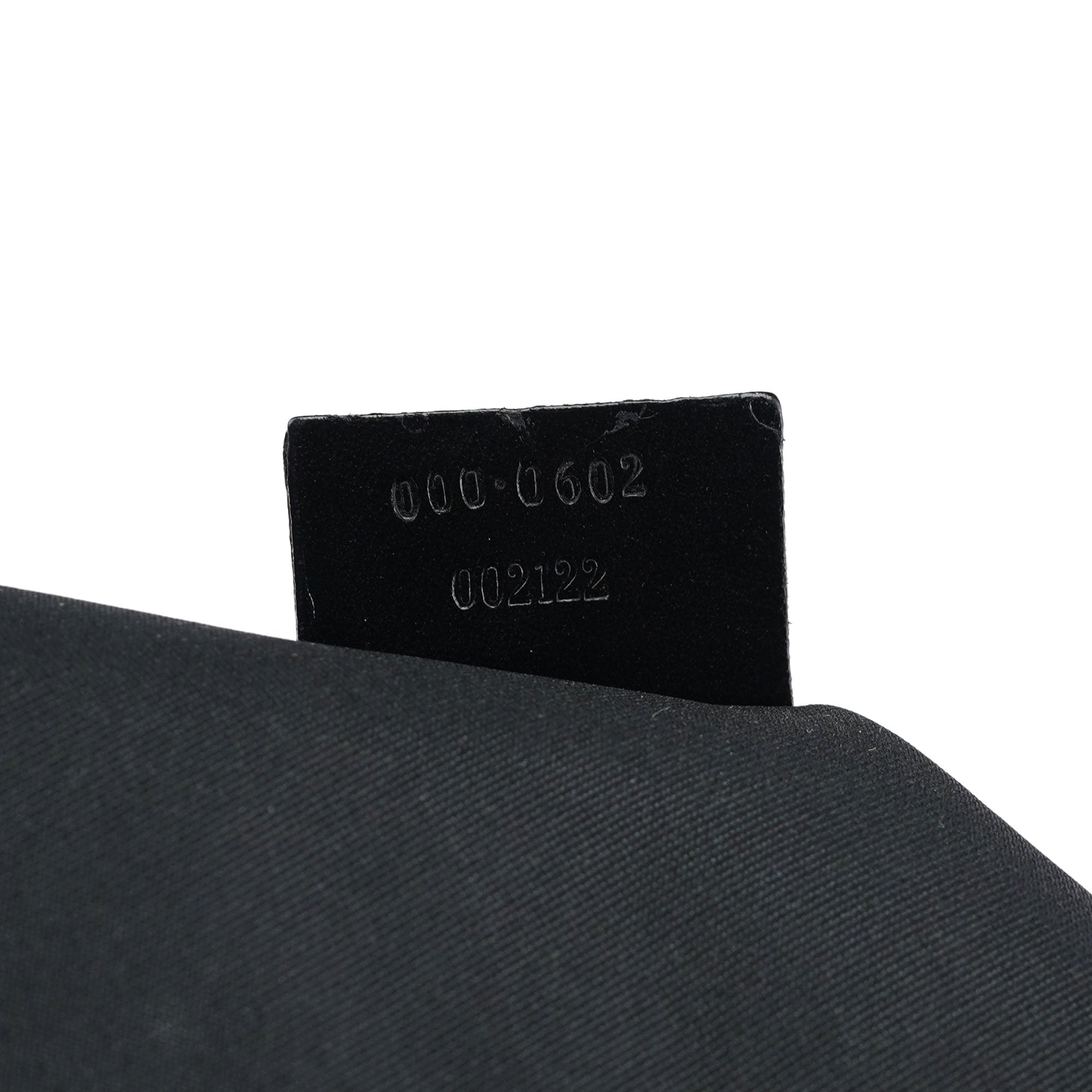 1997 Black GG Suede Shoulder Bag