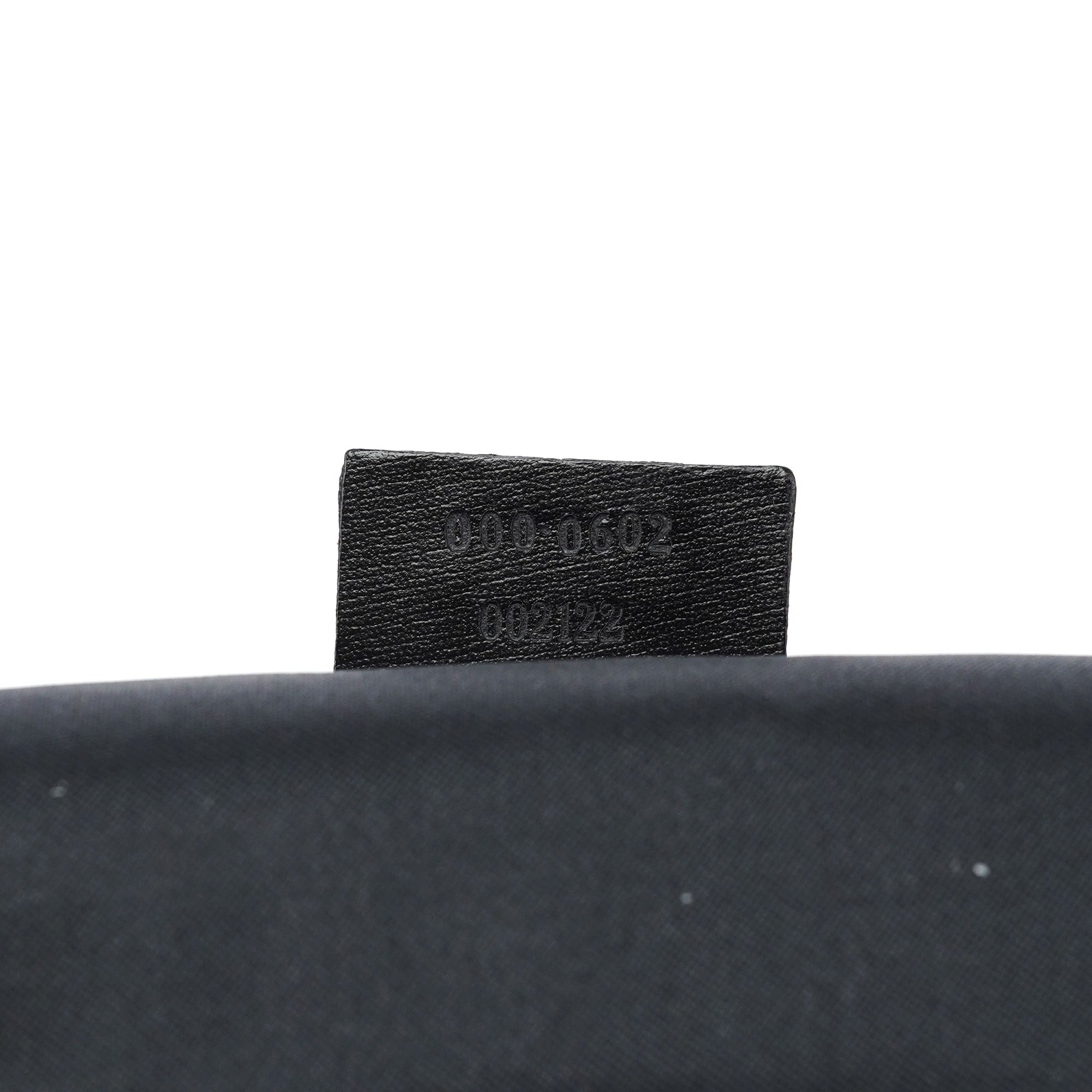 1997 Black GG Suede Shoulder Bag