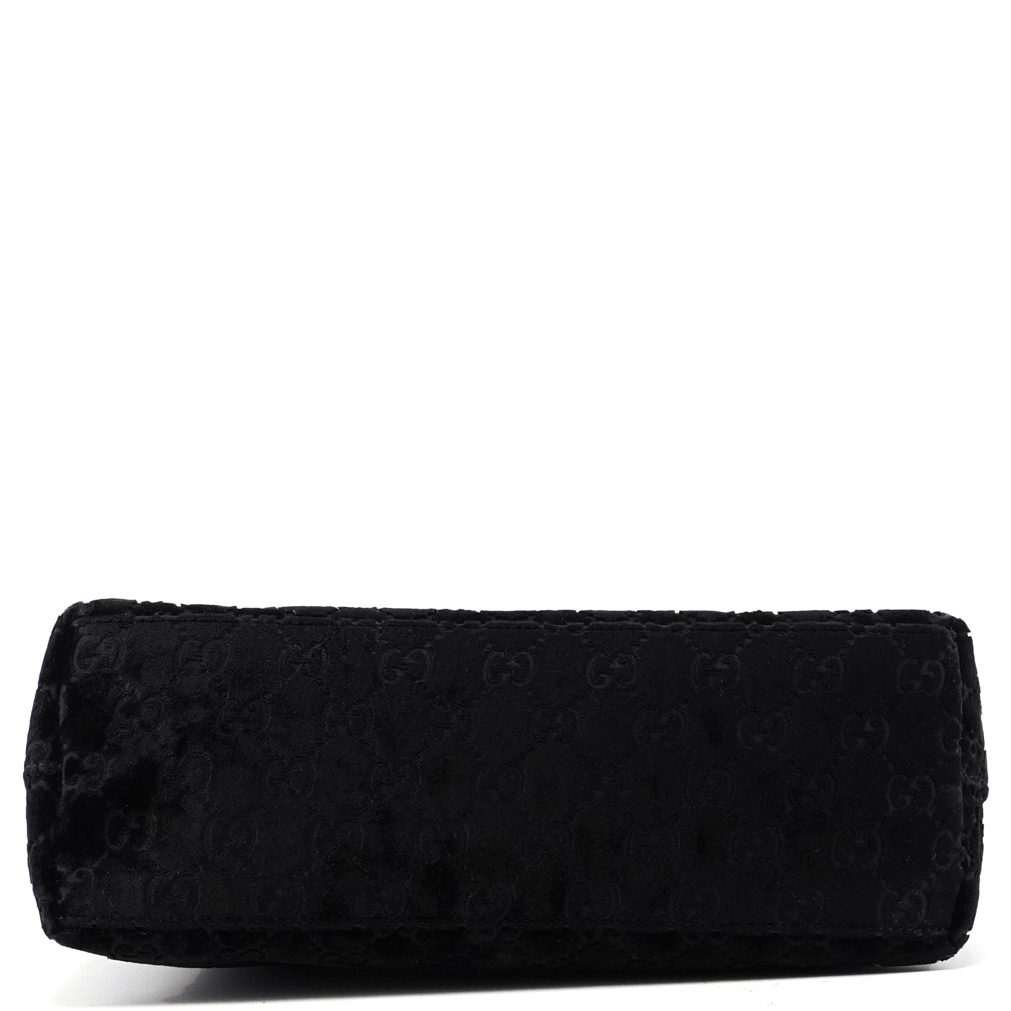 1997 Black GG Velvet Shoulder Bag