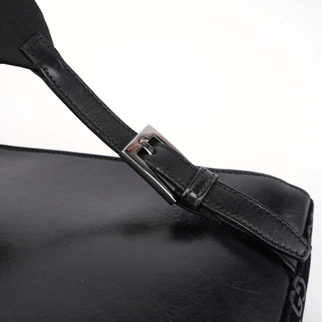 1997 Black Jackie Suede GG Backpack