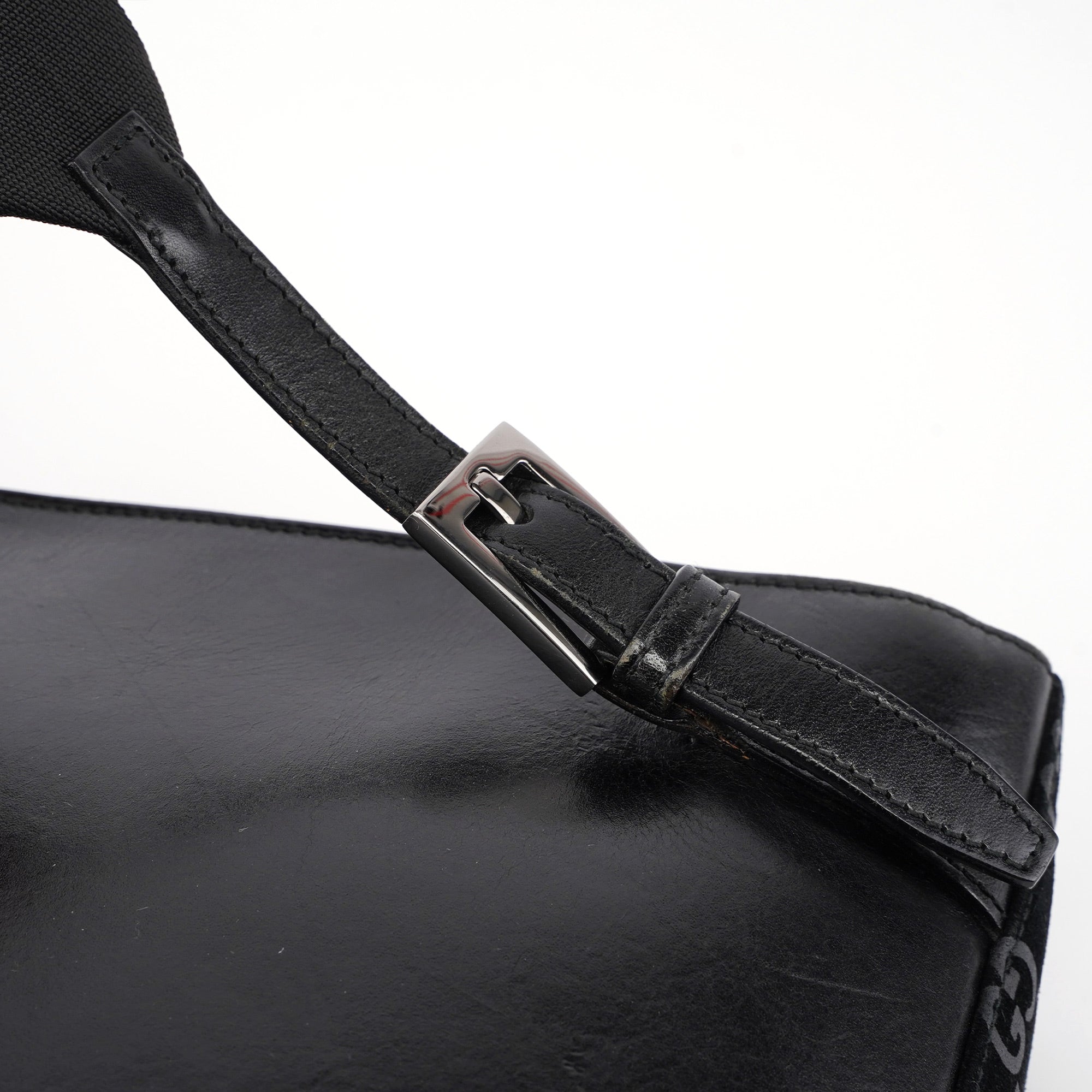 1997 Black Jackie Suede GG Backpack