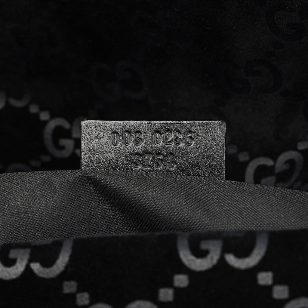 1997 Black Jackie Suede GG Backpack