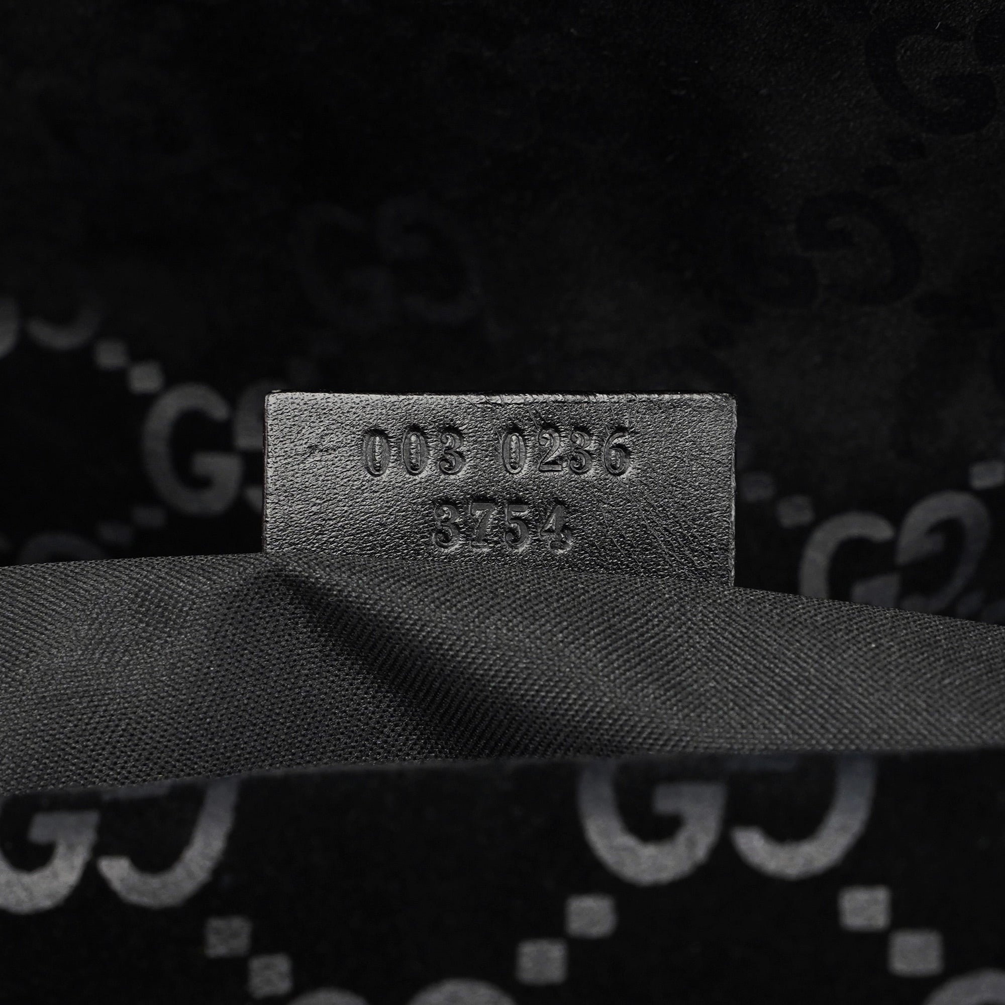 1997 Black Jackie Suede GG Backpack