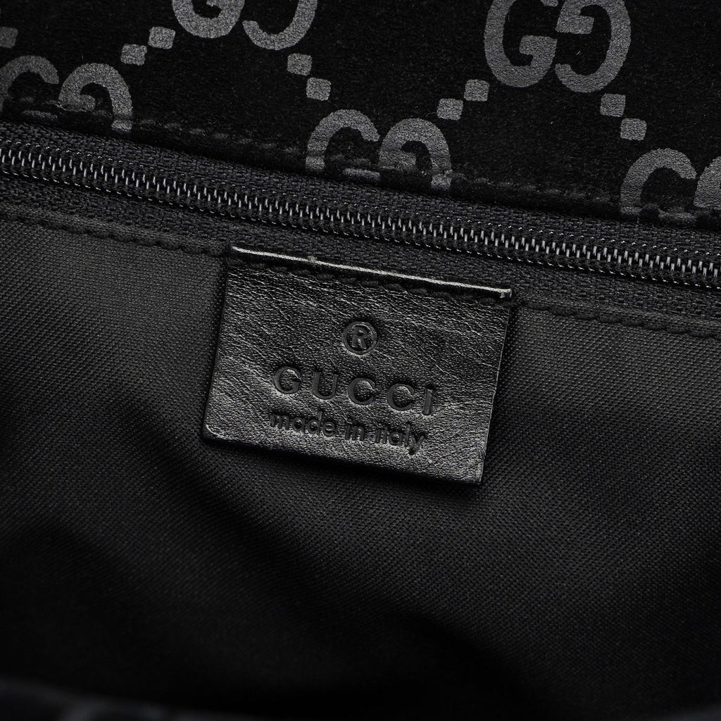 1997 Black Jackie Suede GG Backpack