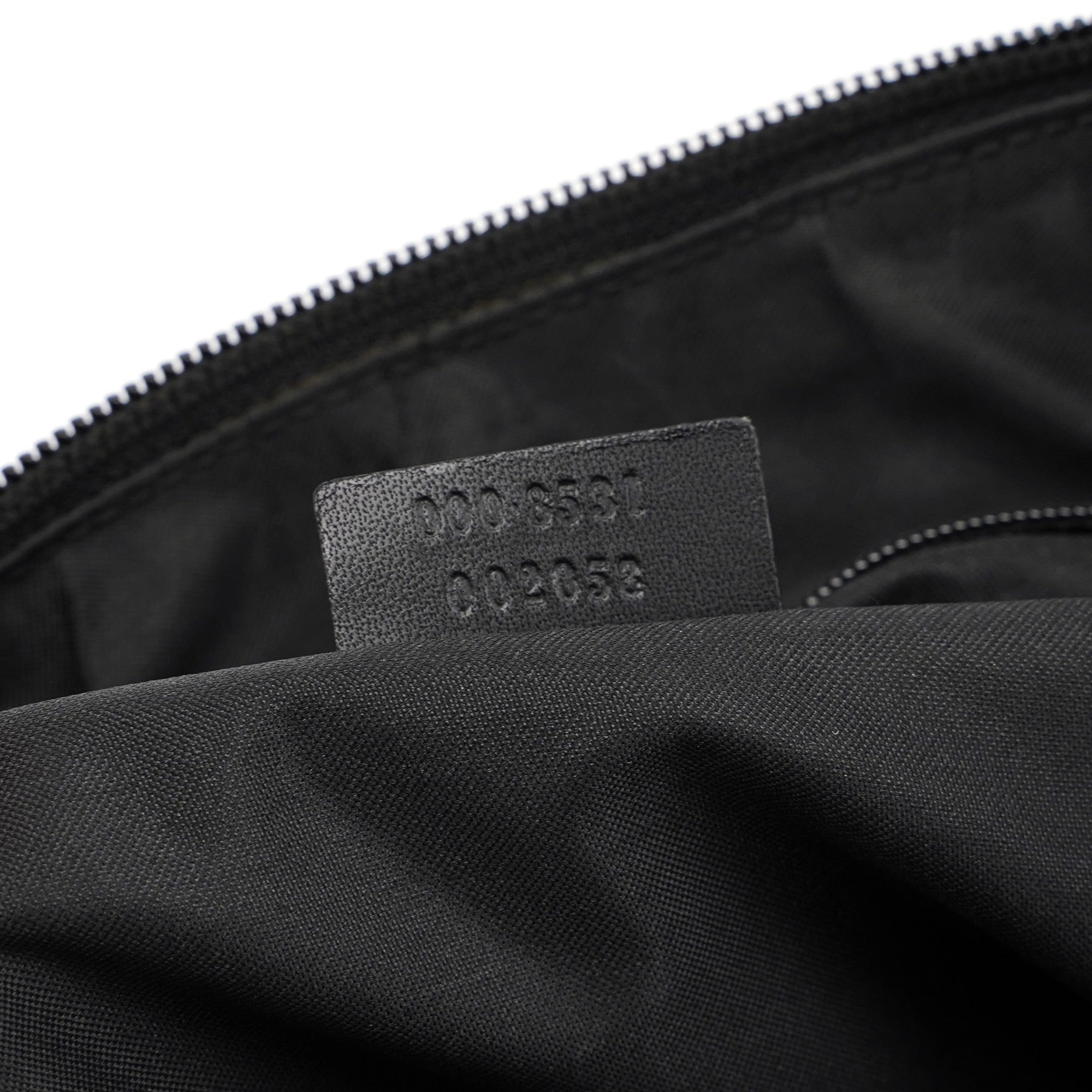 1997 Black Suede GG Bamboo Shoulder Bag