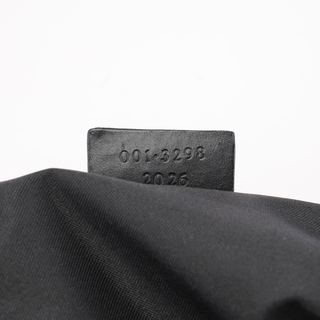 1997 Black Suede GG Hobo Shoulder Bag