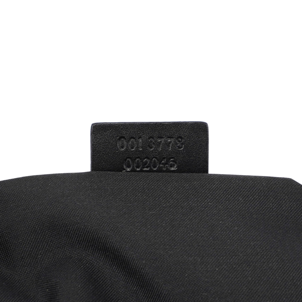 1997 Black Suede GG Hobo Shoulder Bag