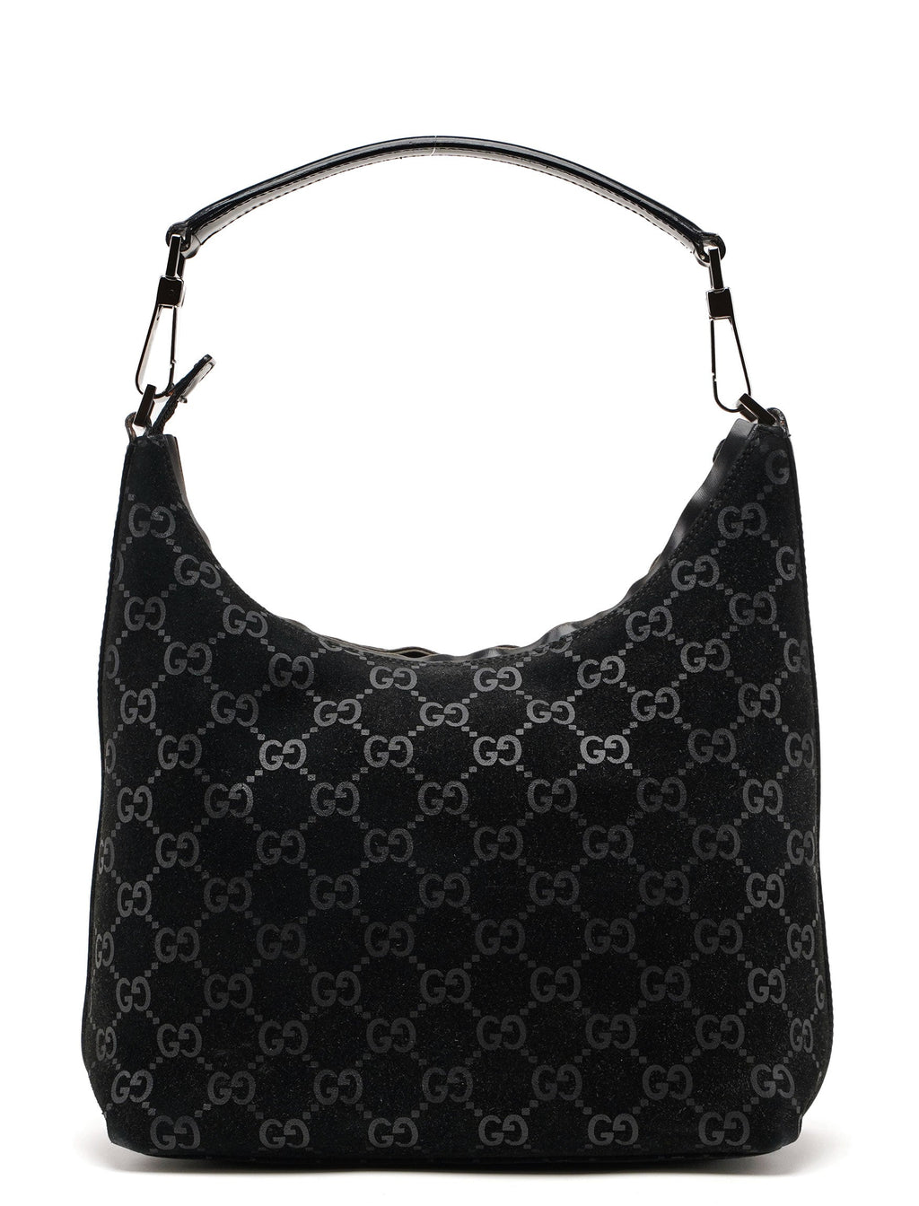 1997 Black Suede GG Monogram Bag