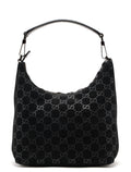 1997 Black Suede GG Monogram Bag
