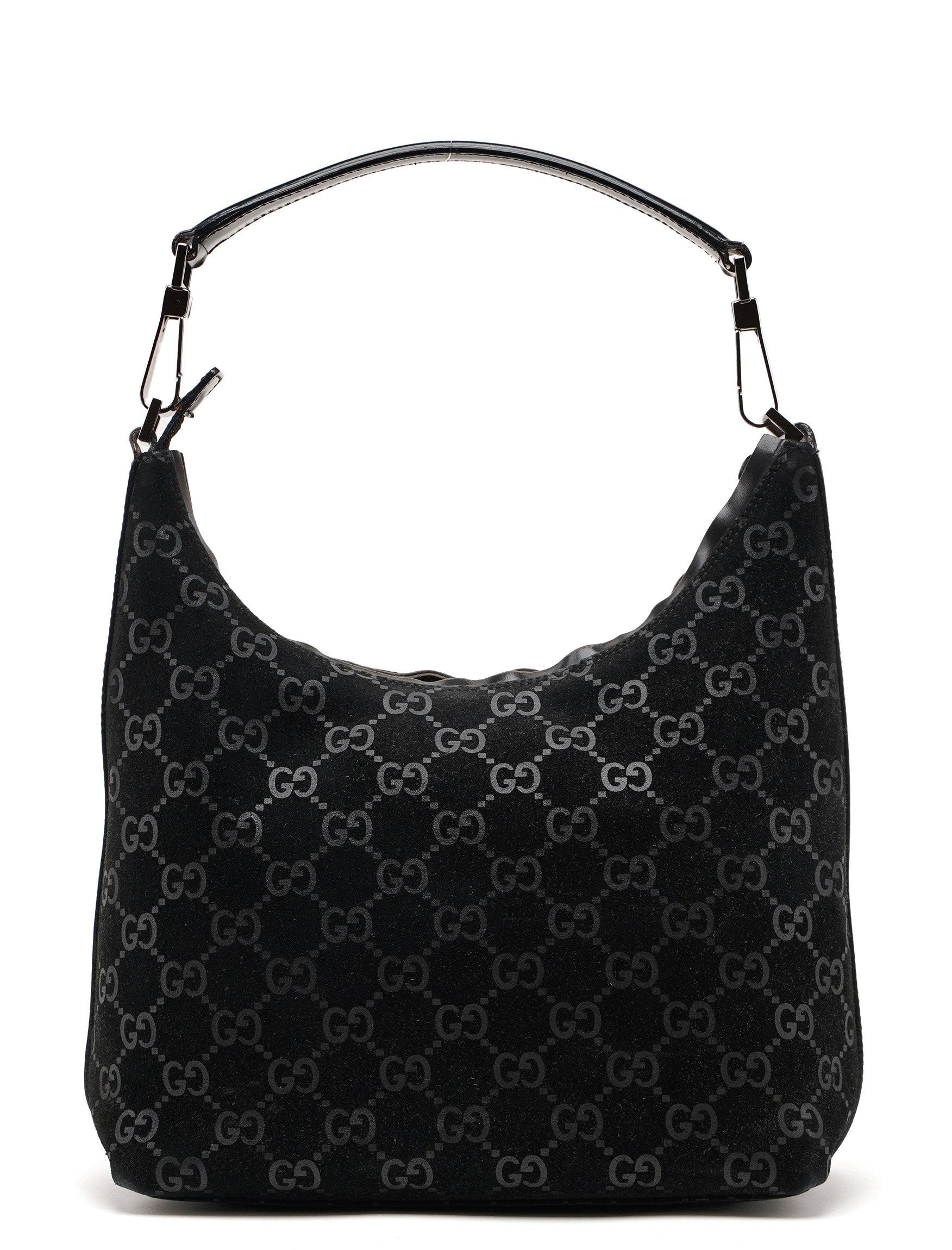 1997 Black Suede GG Monogram Bag