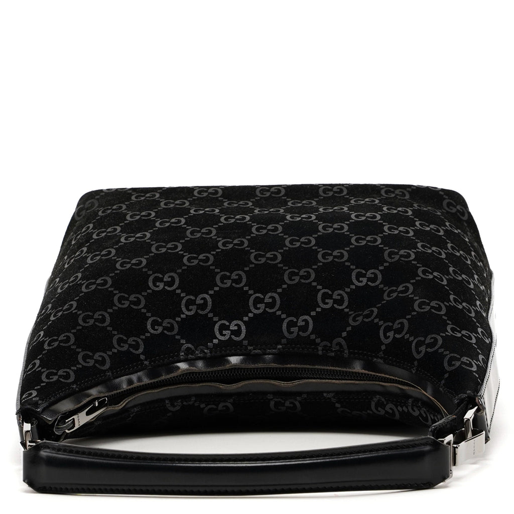 1997 Black Suede GG Monogram Bag