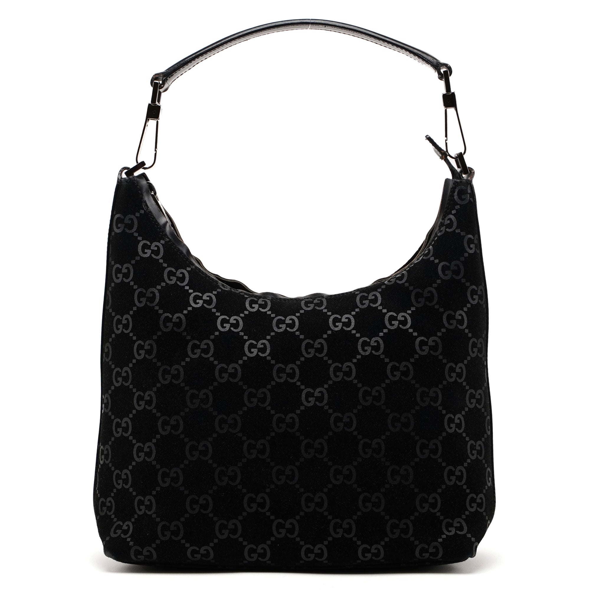 1997 Black Suede GG Monogram Bag