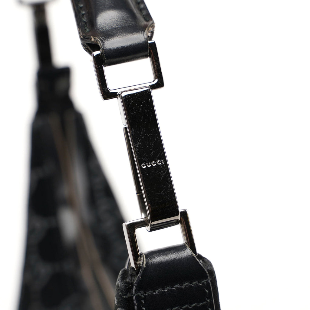 1997 Black Suede GG Monogram Bag