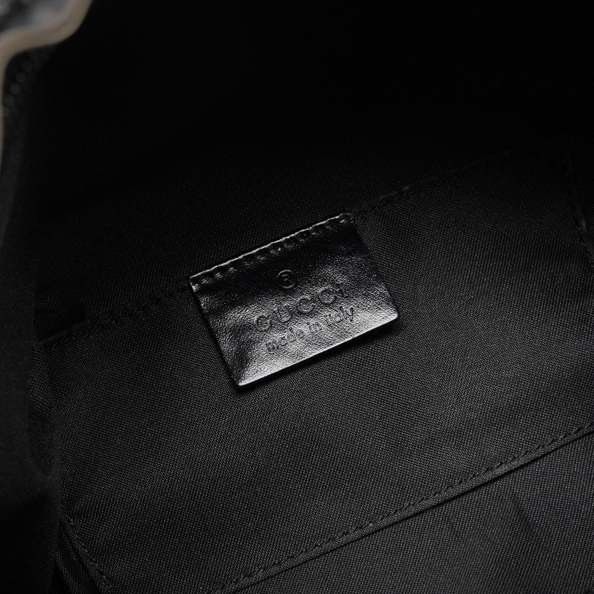 1997 Black Suede GG Monogram Bag