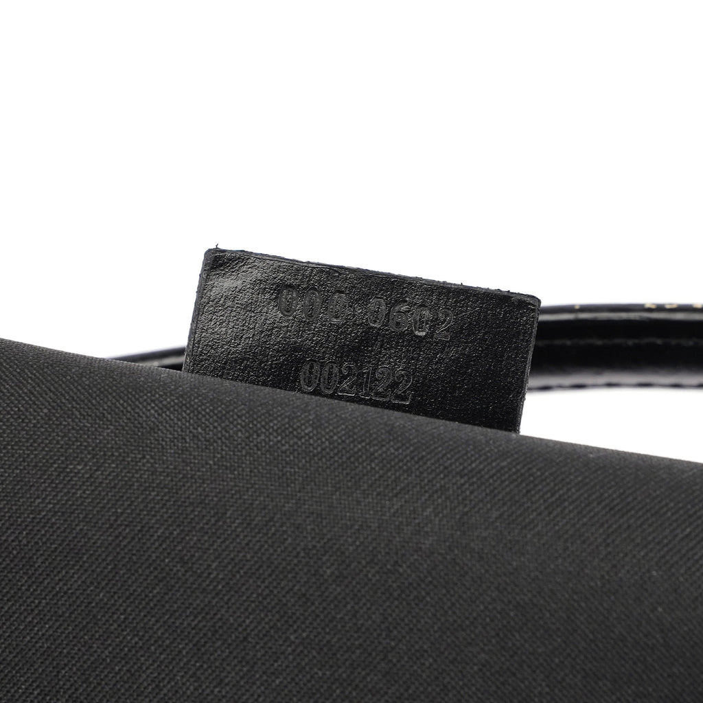 1997 Black Suede GG Shoulder Bag